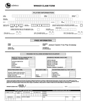 california lottery redemption form.